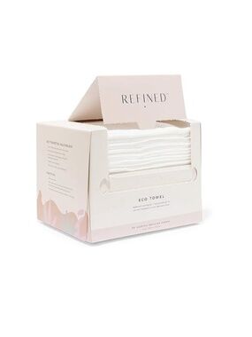 Refined Eco Towel Made from Eucalyptus Cushion Textured 20 Towelettes NEW